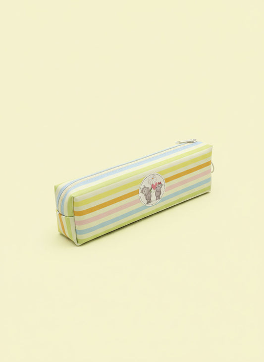 Kawaii Multi-Colour Stripes Zipper Case