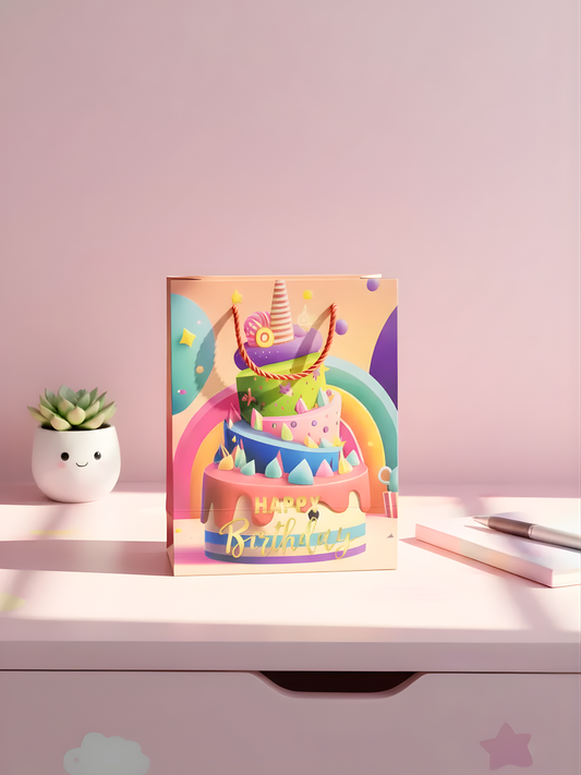 Party Return Gift Paper Bag - Happy Birthday bag