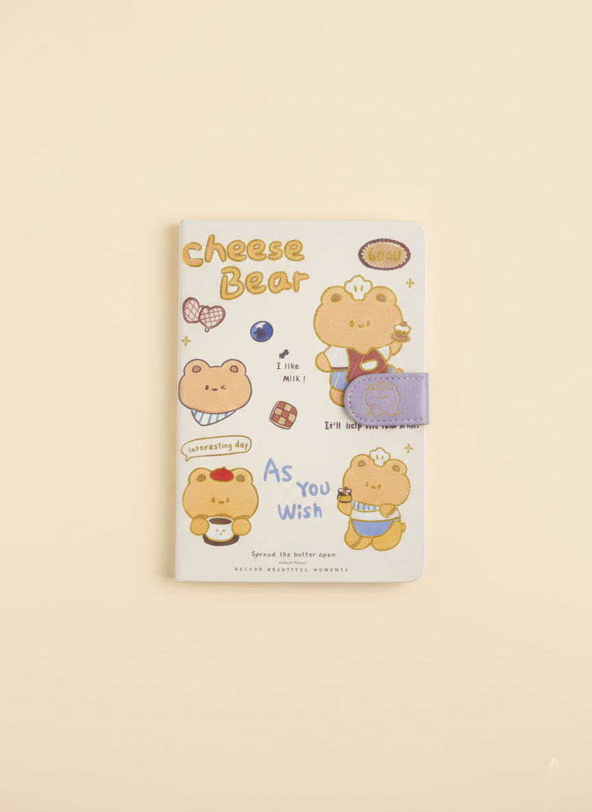 Kawaii Cheese Bear Notebook (Coffee Edition)