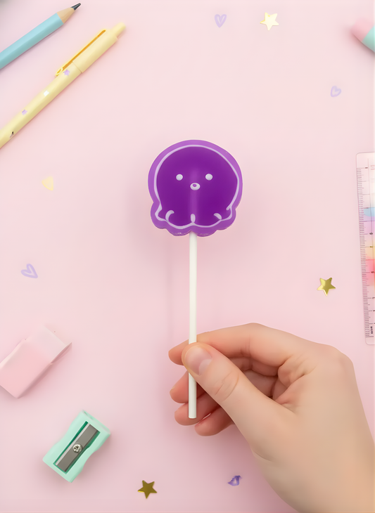 Aqua Theme Lollipop Eraser - Kawaii Eraser
