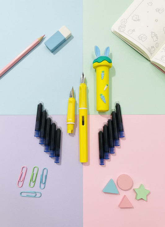 Kawaii Rabbit Ink Pen Set