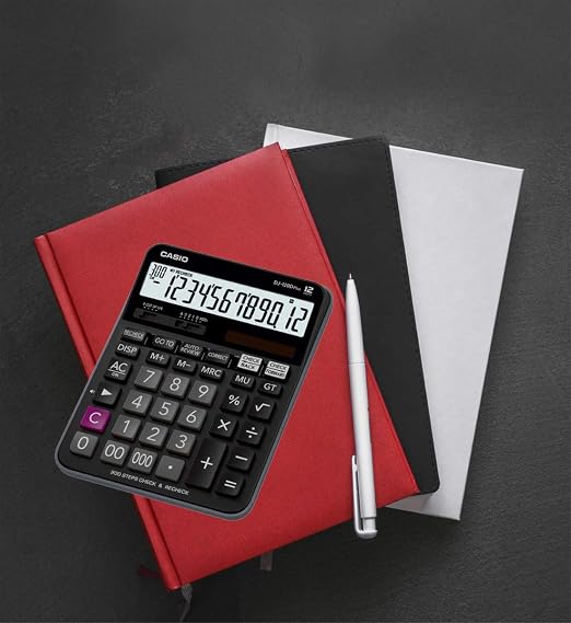 Casio DJ-120D Plus 300 Steps Check and Correct Desktop Calculator with Bigger Screen/Keys (12 Digit)