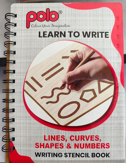 Polo Learn to Write Lines, Curves, Shapes & Numbers Stencil Book
