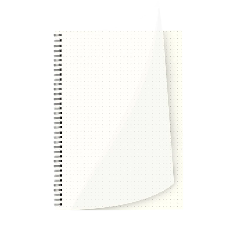 Transparent Dot Grid Notebook A4|A5|A6