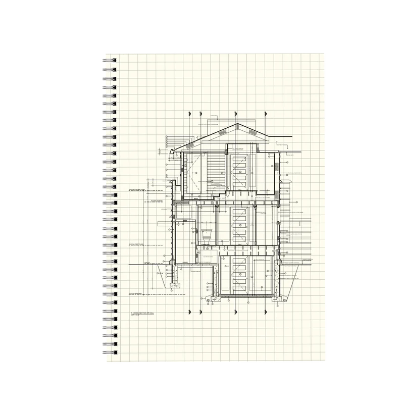 Transparent Square Grid Notebook