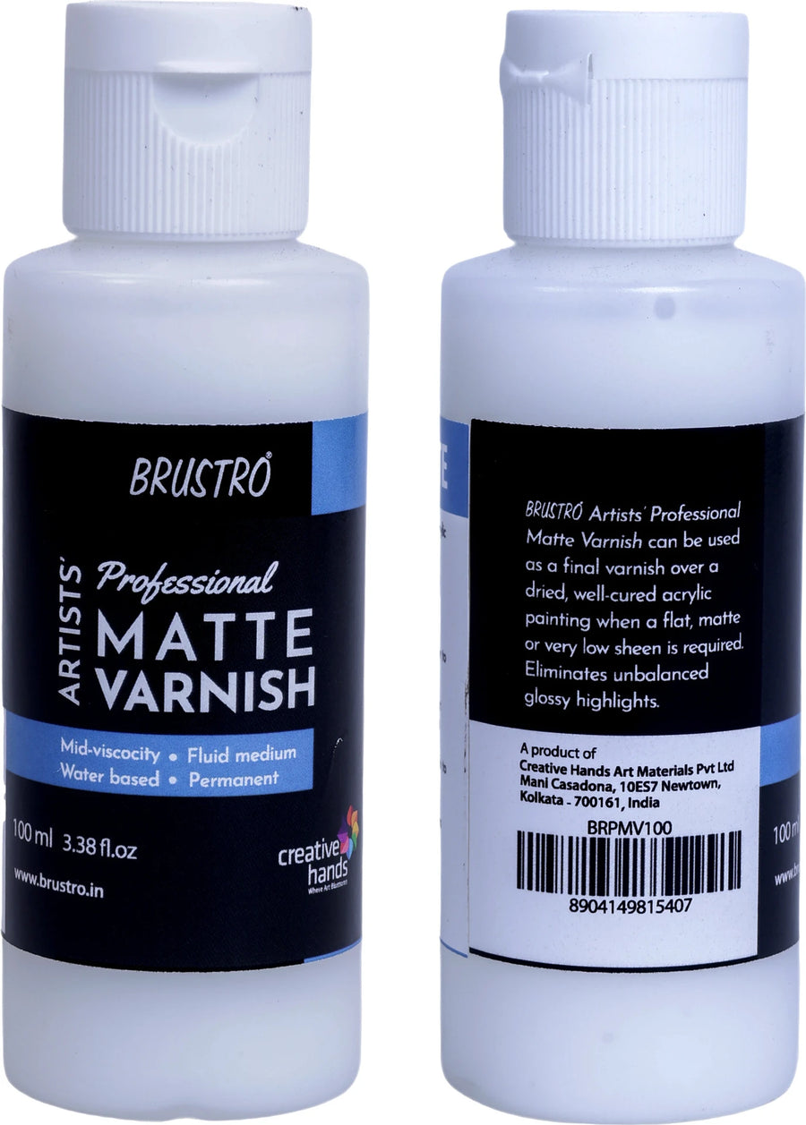 Brustro Artist's Matte Finish Professional Varnish |100ml|200ml