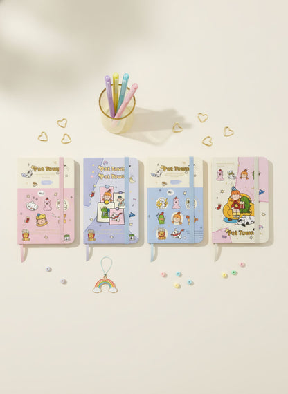 Kawaii Pet Town Mini Notebook - A7