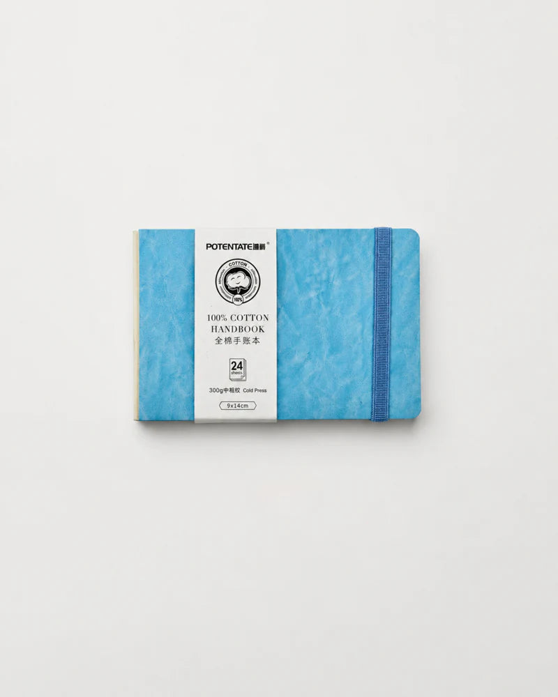 Potentate PU Watercolor Handbook – Blue | 9 x 14 cm