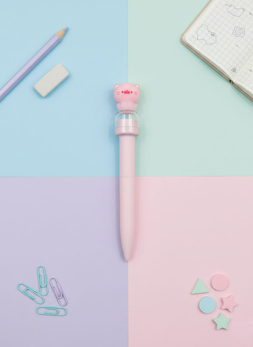Kawaii Macaroon Cat Seal Pen