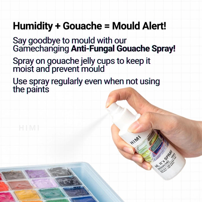 HIMI - Gouache Paint Twin Cup Set | 12 G x 48 Colours  | Peach Fuzz