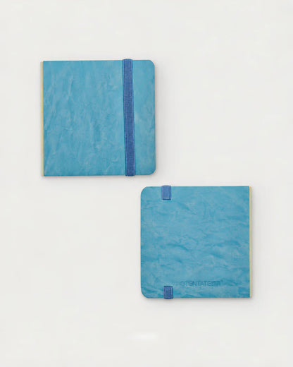 Potentate PU Watercolor Handbook – Blue | 10 x 10 cm | 300GSM | Cold Press