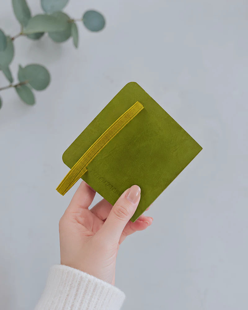 Potentate PU Watercolor Handbook – Green | 10x10 cm |300GSM | Hot press