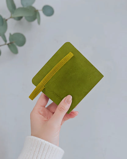 Potentate PU Watercolor Handbook – Green | 10x10 cm |300GSM | Hot press