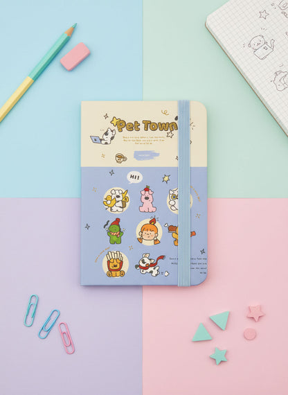 Kawaii Pet Town Mini Notebook - A7