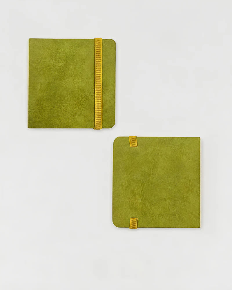 Potentate PU Watercolor Handbook – Green | 10x10 cm |300GSM | Hot press