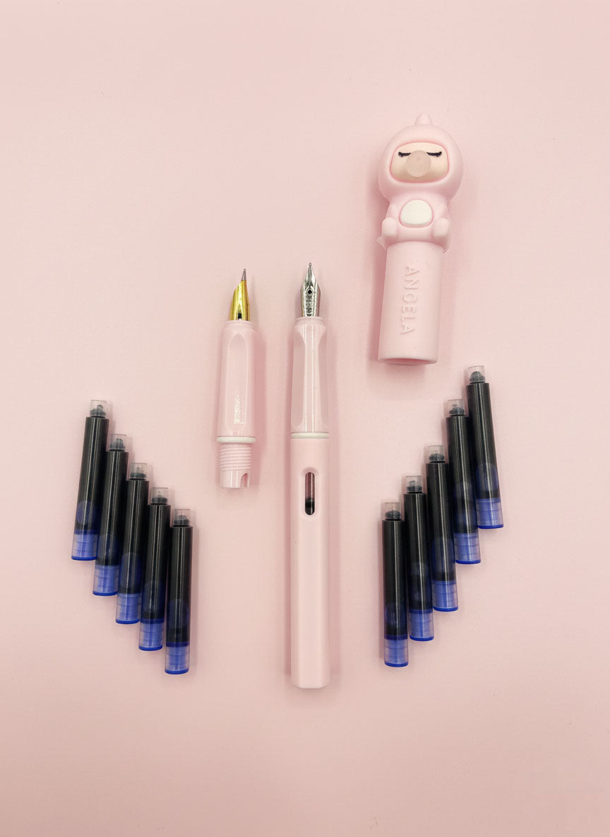 Kawaii Angela Ink Pen Set