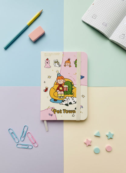 Kawaii Pet Town Mini Notebook - A7