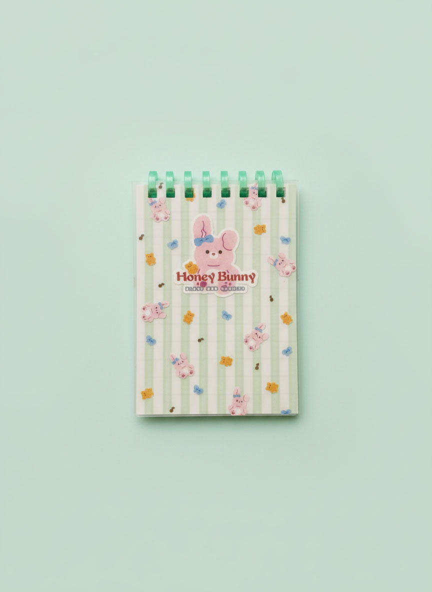 Honey Bunny & Honey Bear A7 Mini Spiral Notebooks