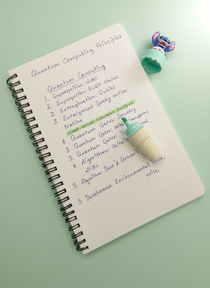 Kawaii Highlighter Set Ice Cream - Stitch