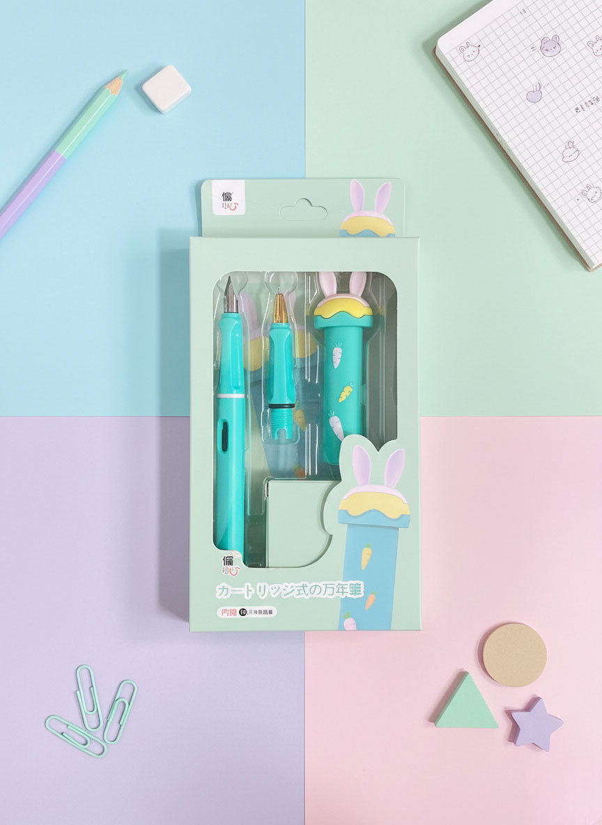 Kawaii Rabbit Ink Pen Set