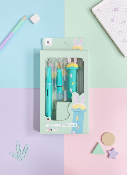 Kawaii Rabbit Ink Pen Set