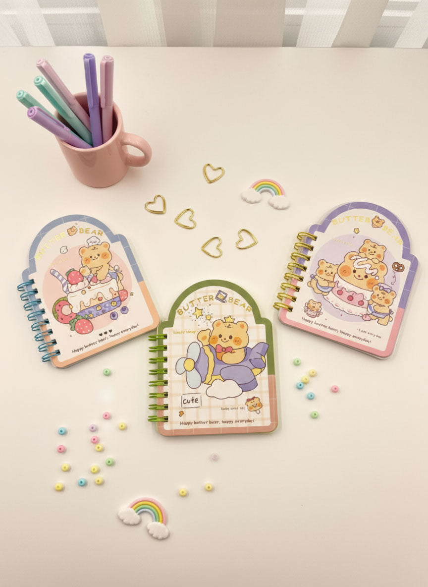 Kawaii Butter Bear Notebook