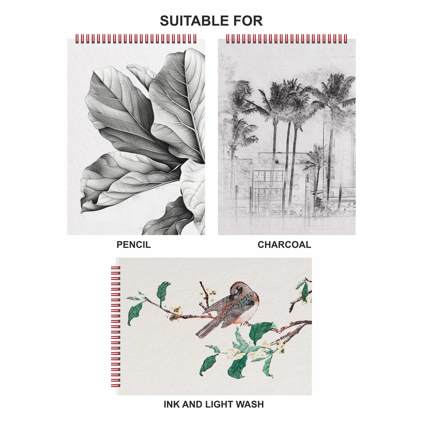 Anupam Sketch-O Pro Spiral Bound Sketchbook – 270 GSM