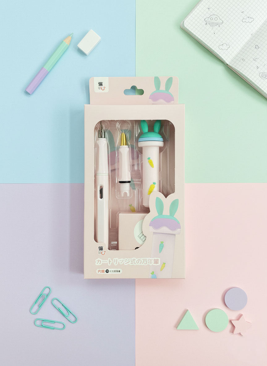 Kawaii Rabbit Ink Pen Set