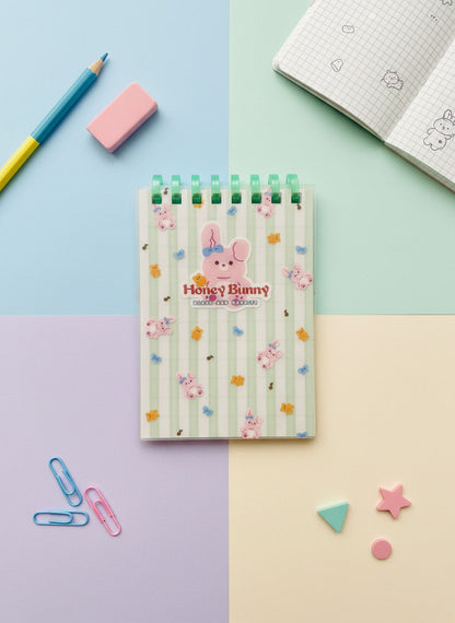 Honey Bunny & Honey Bear A7 Mini Spiral Notebooks