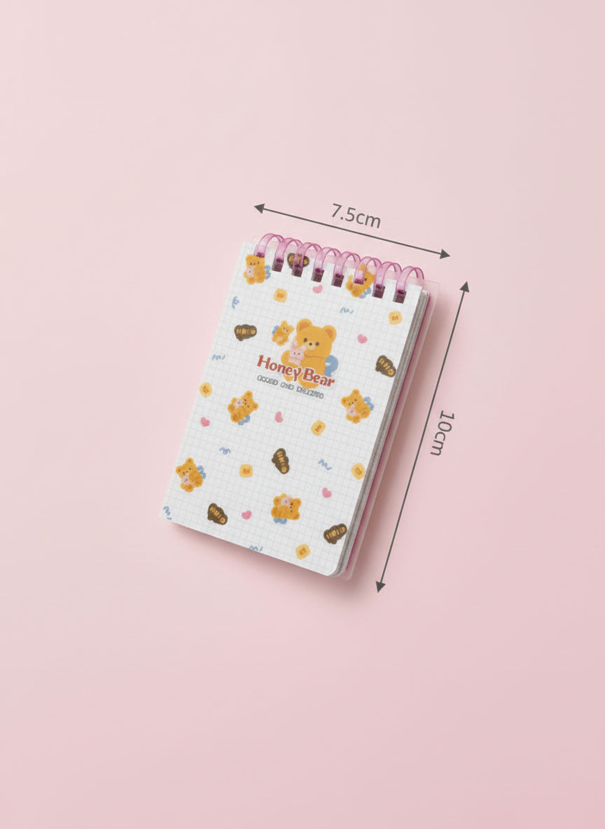 Honey Bunny & Honey Bear A7 Mini Spiral Notebooks