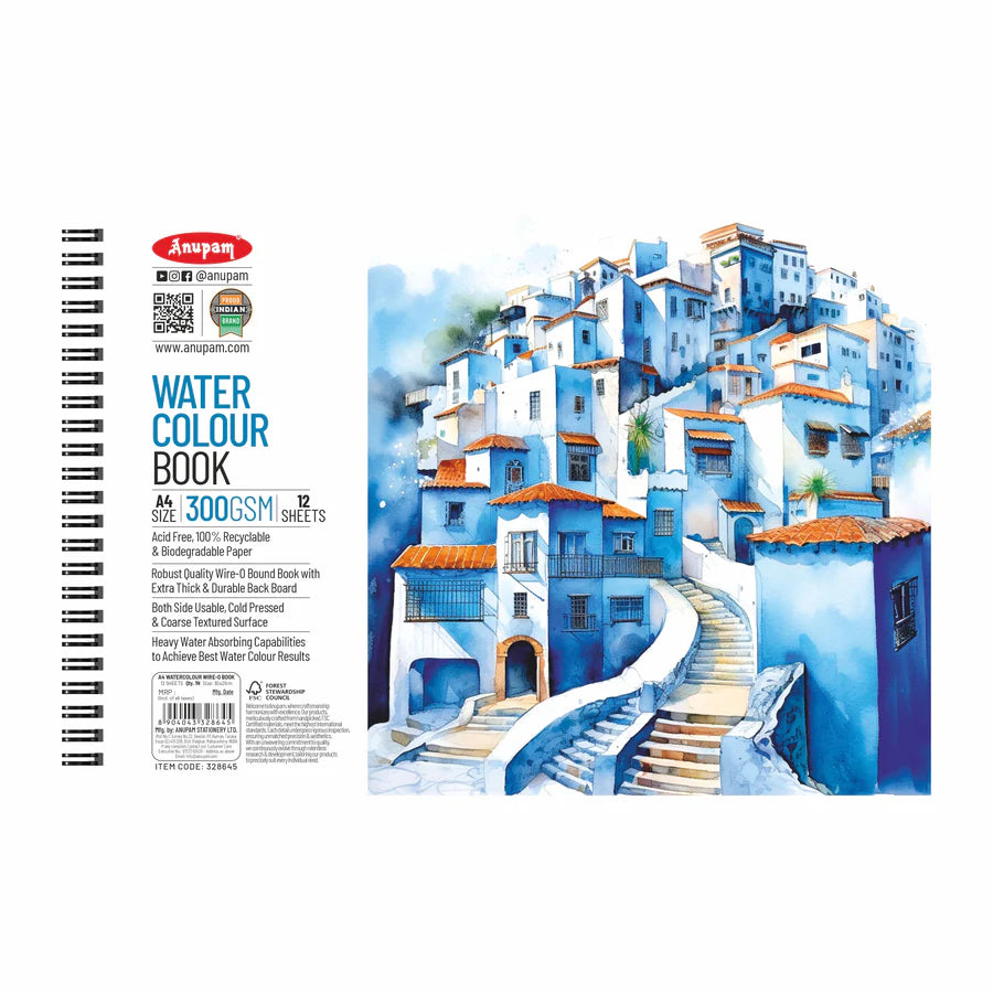 Anupam Watercolour Paper Wire o Book