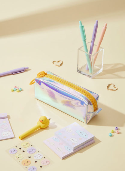 Kawaii Holographic Zipper Case