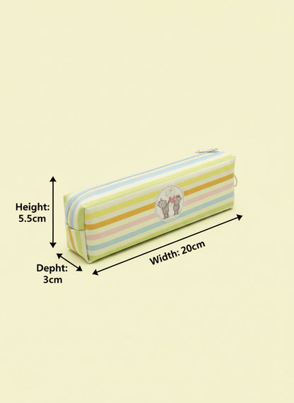 Kawaii Multi-Colour Stripes Zipper Case