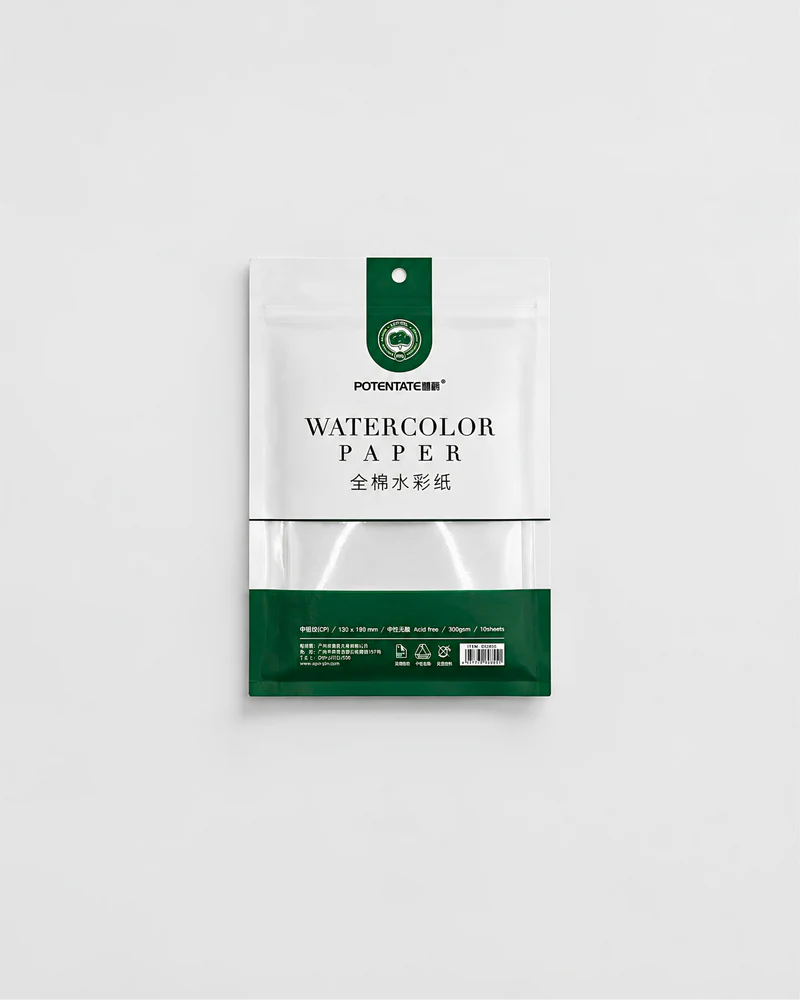 Potentate Watercolor Paper-10 Sheets |300 GSM |A3|A4|A5