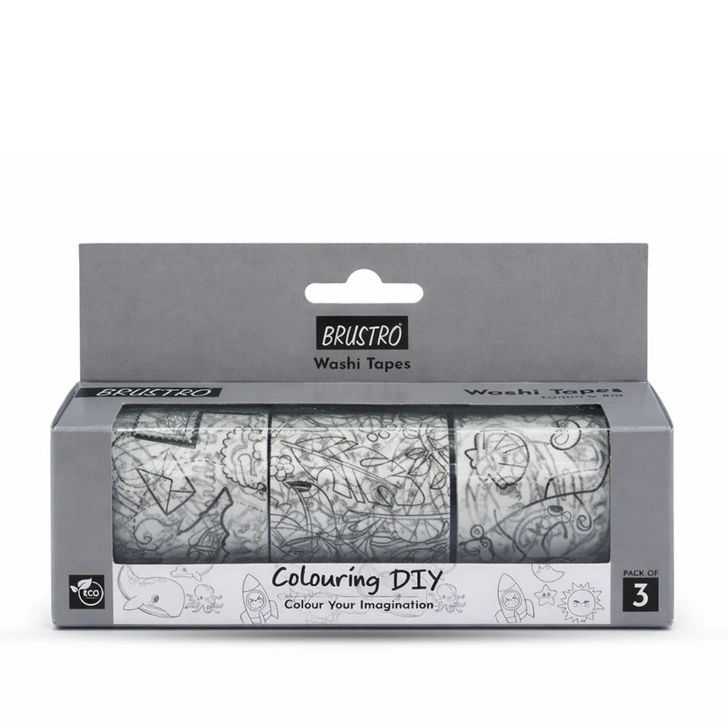 Brustro Washi Tapes DIY Colouring Tapes