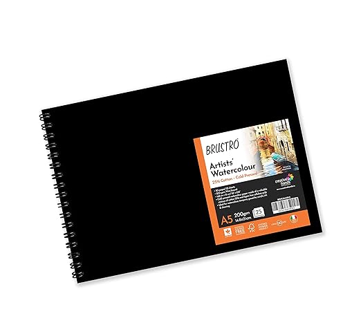Bristro Artist's Watercolour pad with visible brand label on a white background