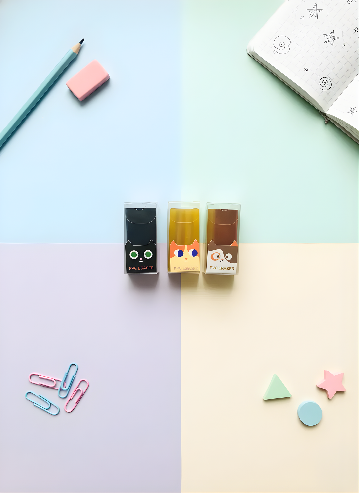 Cute Cat Eraser - Kawaii Eraser