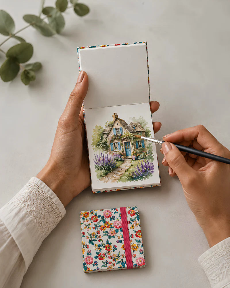 Potentate Mini Water Color Sketch Book |6 x 6 cm |300GSM