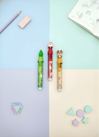 Christmas Multicolor Pen - Kawaii Pen