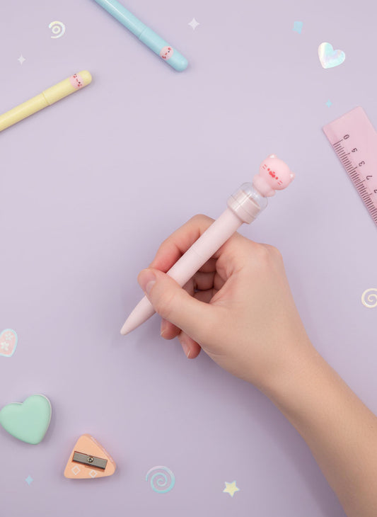 Kawaii Macaroon Cat Seal Pen