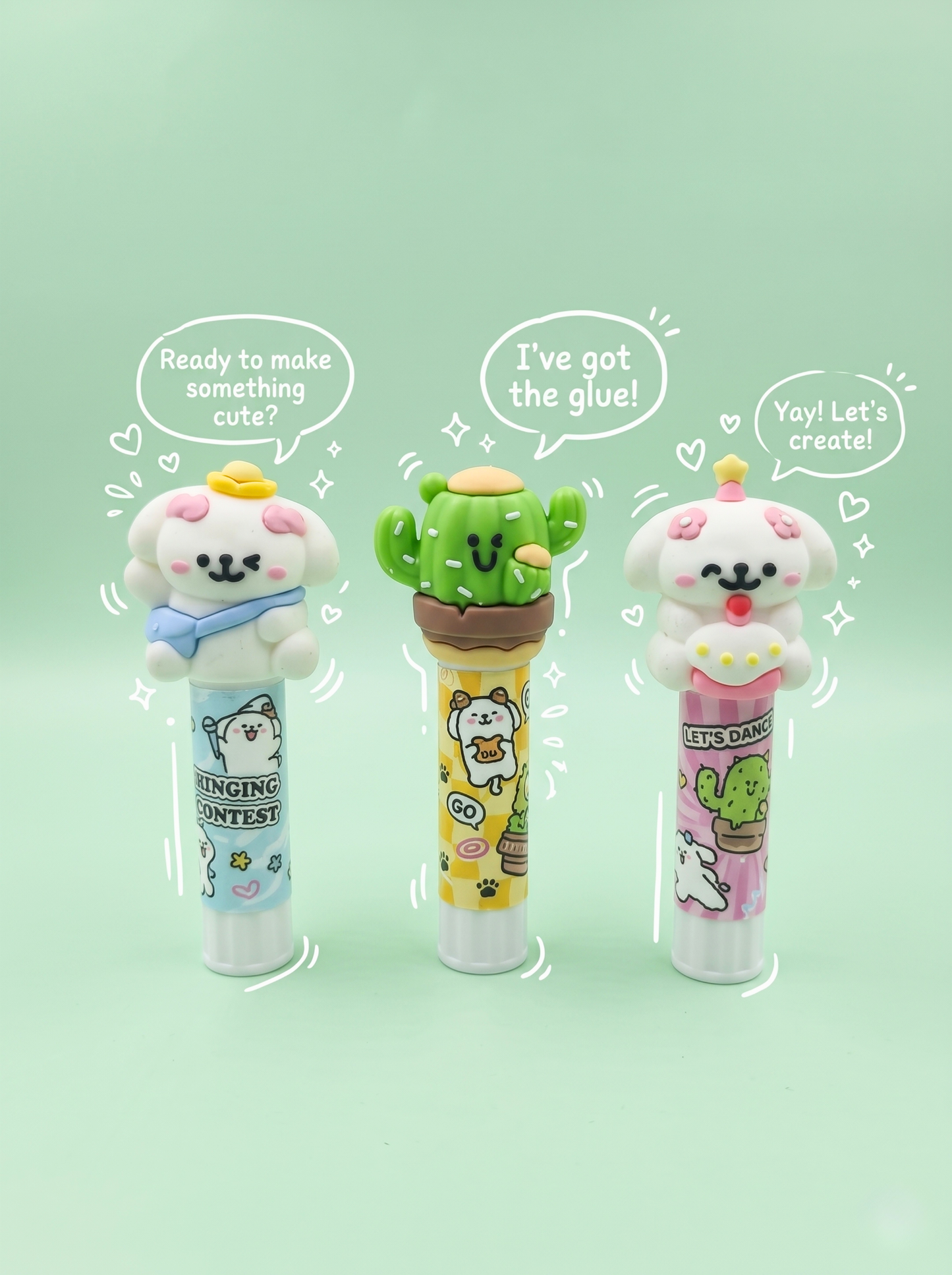 Kawaii Character Glue Stick