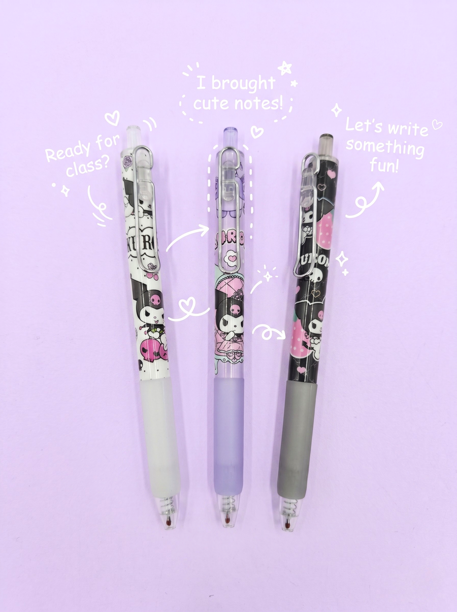 Kuromi Gel Pen Set 1