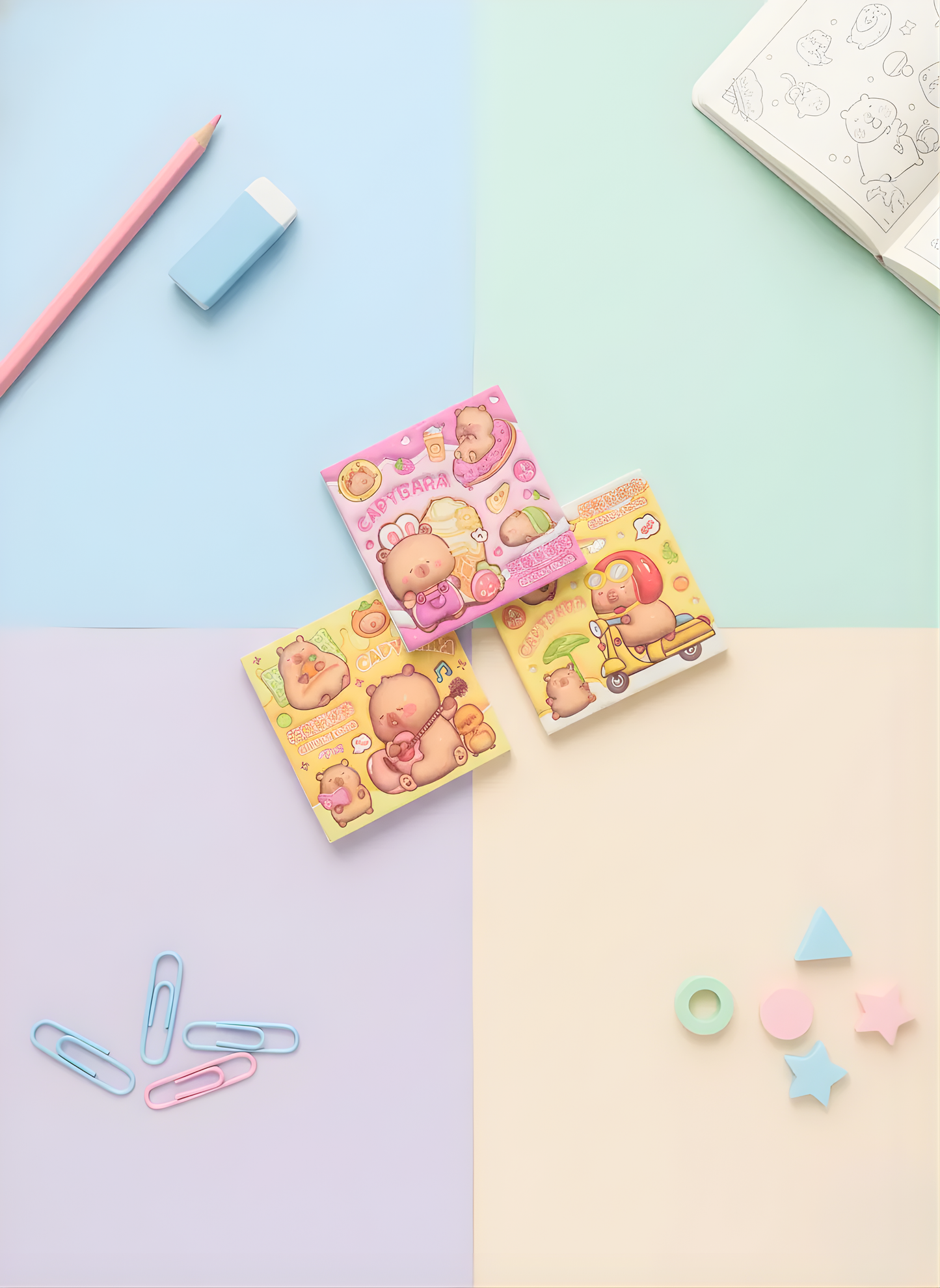 Capybara Sticker Books - Kawaii Stickers