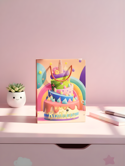Party Return Gift Paper Bag -  Happy Birthday bag