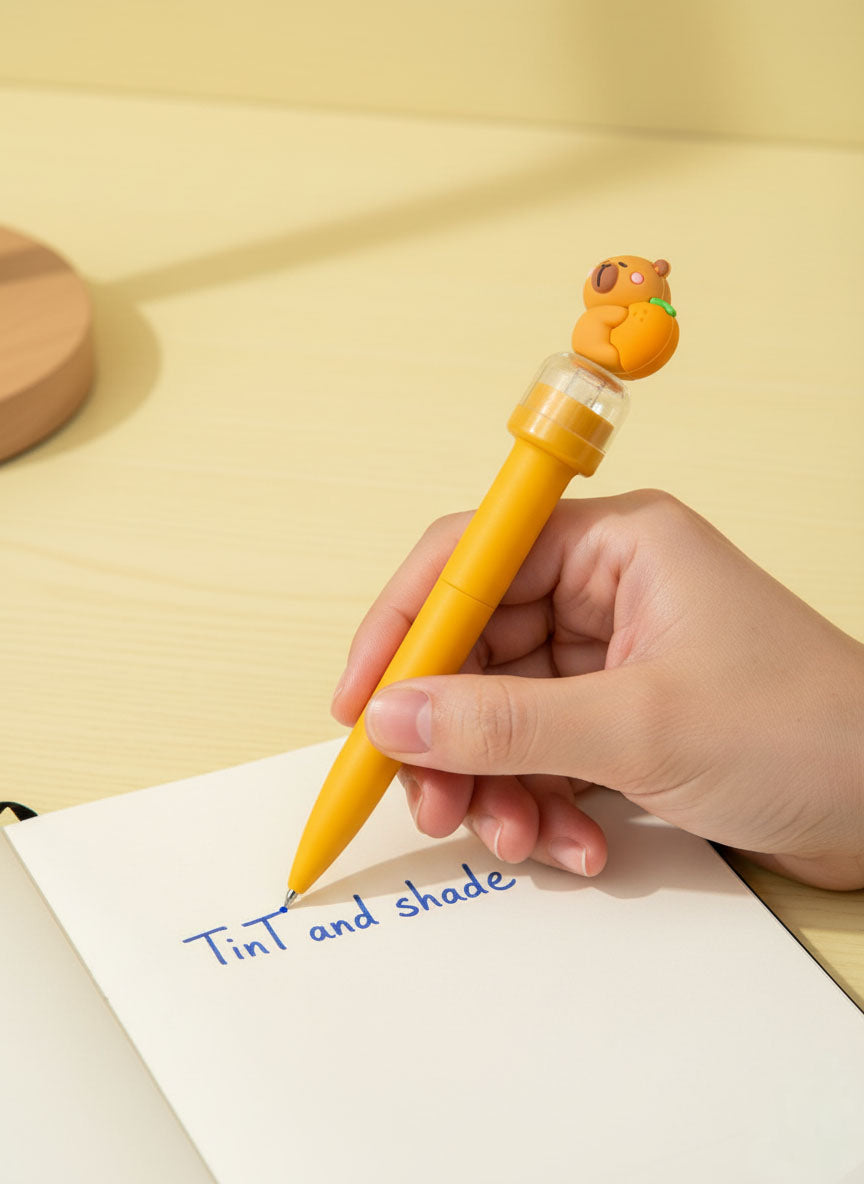 Kawaii Capybara Seal Pen