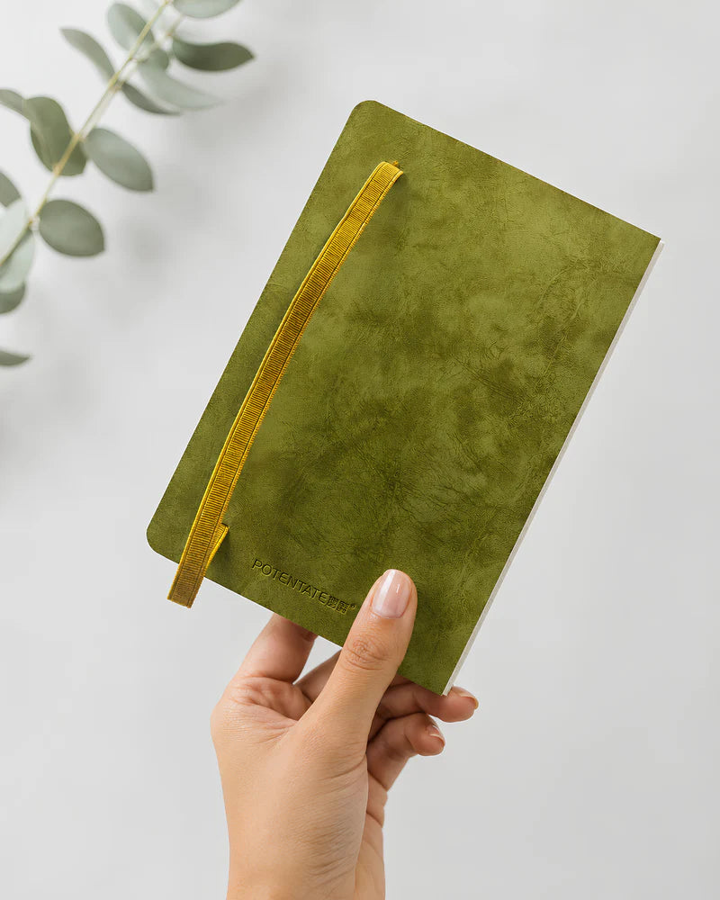 Potentate PU Watercolor Handbook – Green | 13 x 19 cm | 300GSM | Hot press