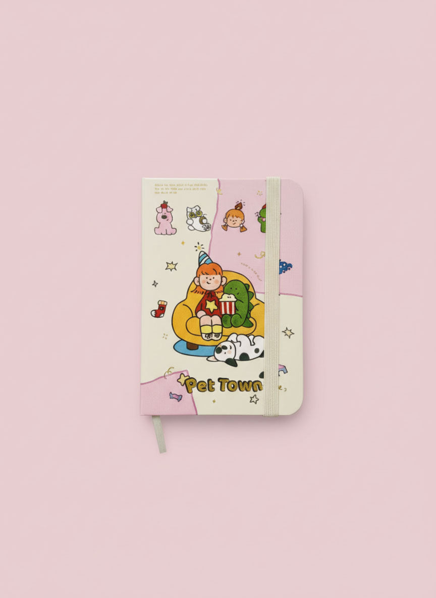 Kawaii Pet Town Mini Notebook - A7