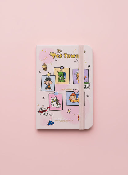Kawaii Pet Town Mini Notebook - A7