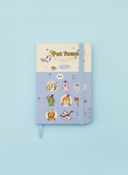 Kawaii Pet Town Mini Notebook - A7