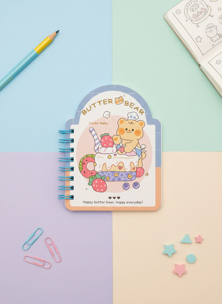 Kawaii Butter Bear Notebook